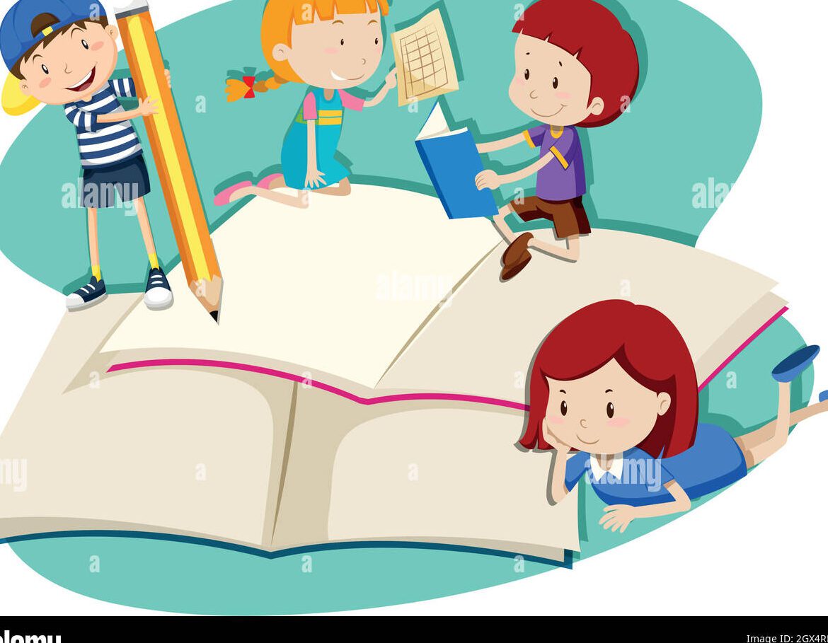Guía práctica: Método global de lectoescritura para niños 1 una imagen que muestre a un nino leyendo y escribiendo de manera divertida y educativa